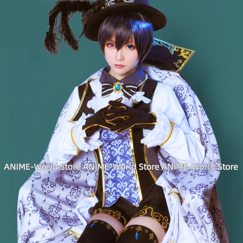 New Anime Kuroshitsuji Black Butler Cosplay Costumes Ciel Phantomhive Women Men Role Playing Dress Masquerade Party Full dress