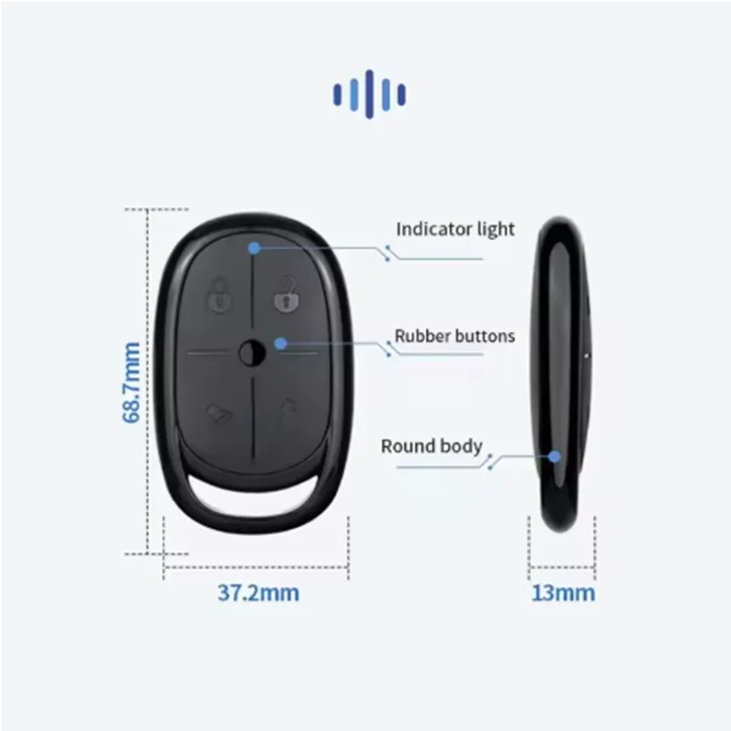 4-Key Copy Remote 433MHz Wireless Electric Garage Access Control Self Copy Remote Control for Lane Gate Battery Powered image 5
