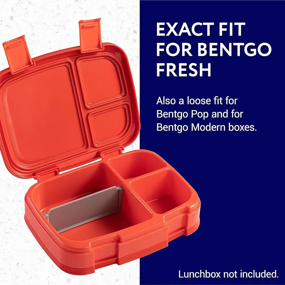 Safe Bento Box Divider Accessories Silicone BPA FREE Lunch Box Insert Divider Universal Food Tray Divider for Bentgo Fresh