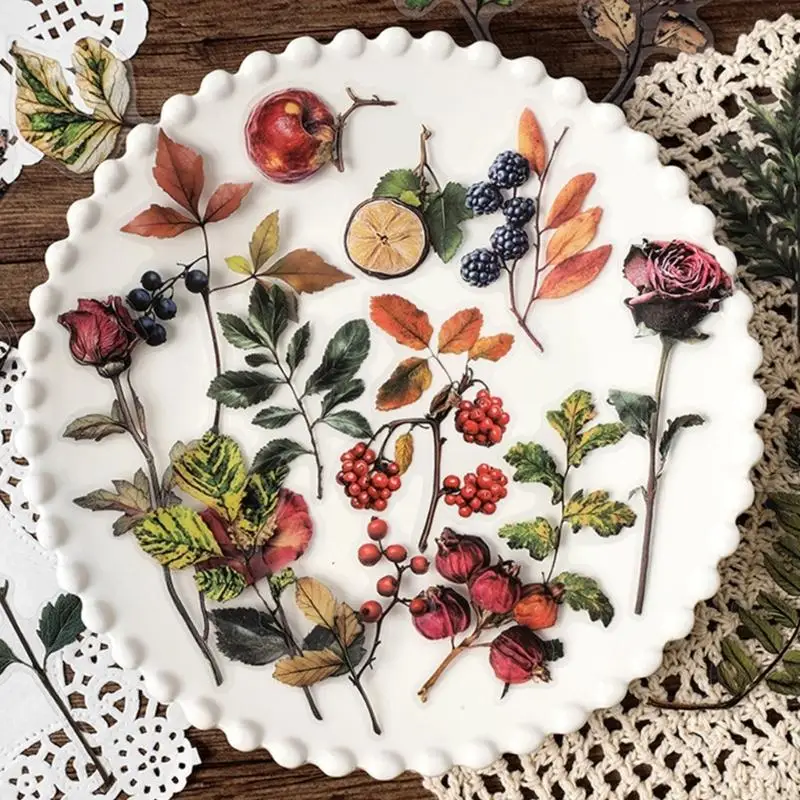 Растительный лист цветок декоративная наклейка наклейка для скрапбукинга