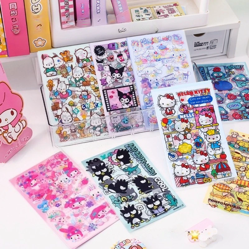 

Sweet Hello Kitty Cinnamoroll Anime Kawaii Sanrio Diy Stickers Cute Cartoon My Melody Water Cups Patch Decoration Gifts Toys