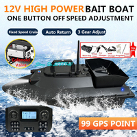 600M Upgraded 99 GPS Auto Return Cruise RC Fishing Bait Boat 55CM 2.5KG Solenoid Valve Netting Unhook Remote Control Bait Boat