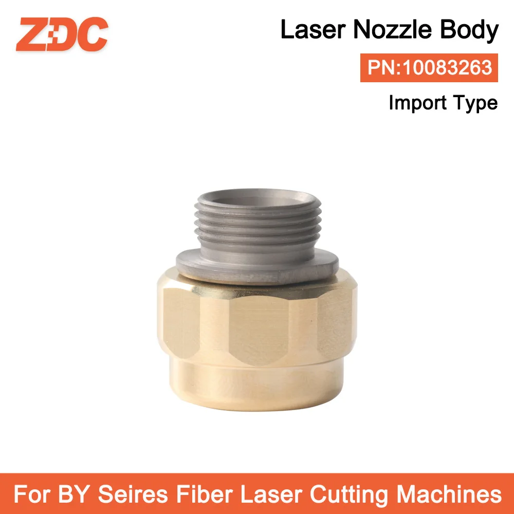 ZDC Import Type 10pcs/lot Laser Nozzle Holder 10083263 Nozzle Body For BY Fiber Laser Cutting Head Parts