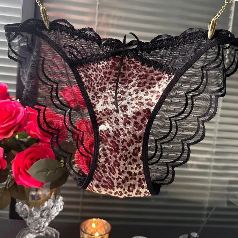 

Сексуальное женское нижнее белье: модные трусики-танга с низкой посадкой, новый стиль, облегающие, с леопардовым принтом, кружевные, бесшовные, трендовые, хит продаж