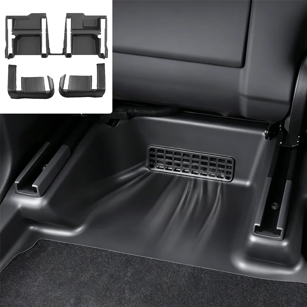 Under Seat Corner Guard Seat Front Rear Seat Slide Rails Protector Cover Anti-Kick Car Accessories For Tesla New Model YL 2026