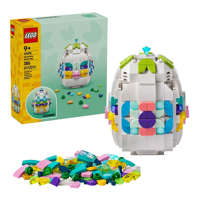 

LEGO Holiday Limited Edition 40816, разноцветное пасхальное яйцо, строительный блок, игрушка в подарок для детей