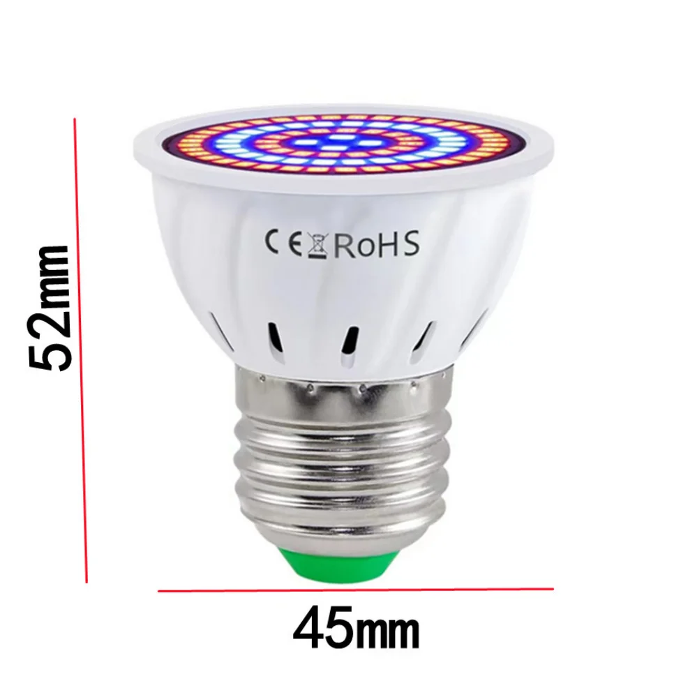 Phyto-bombilla Led B22 para crecimiento hidropónico, lámpara UV de espectro completo MR16, E27, 220V