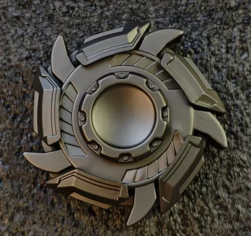 Velocità dell'attacco rotante in lega dell'armatura rotante ZWEDC ​ ​ Giocattolo di decompressione da tavolo Fidget Spinner