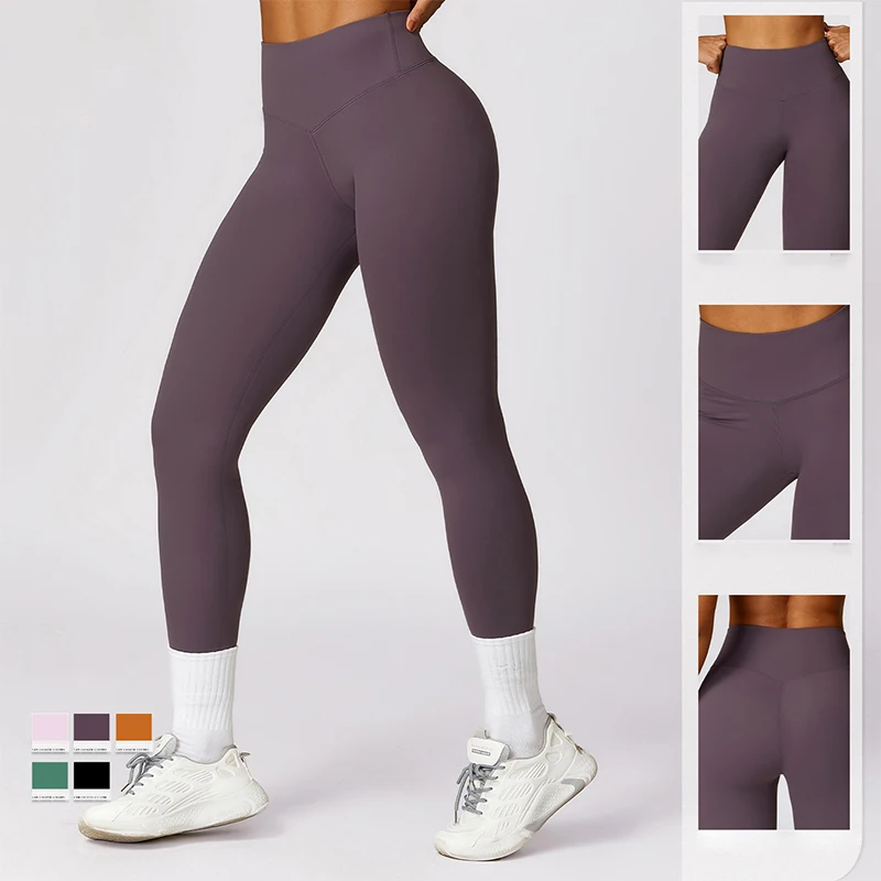 High Waist Sports Leggings Yoga Pants Breathable Running Train Tights Women Push Up Gym Pants Women Quick-Drying Sportswear