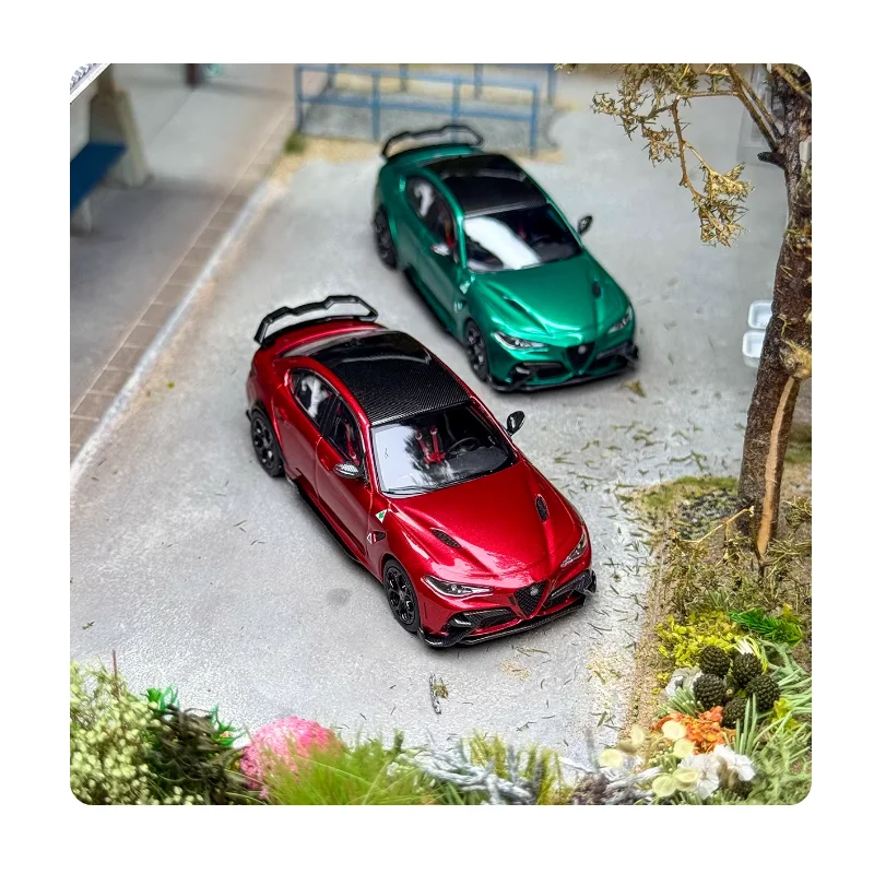 โมเดลรถอัลฟ่า โรเมโอ จีทีเอเอ็ม สเกล 1:64 ของสะสม ของตกแต่ง ของที่ระลึก ของเล่น ทำจากโลหะผสม สำหรับตั้งโชว์
