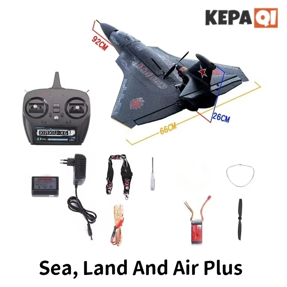 Waterproof Radio Controlled Aircraft, asa fixa, tamanho grande, mar, terra, ar, mais Ares, decolagem de água