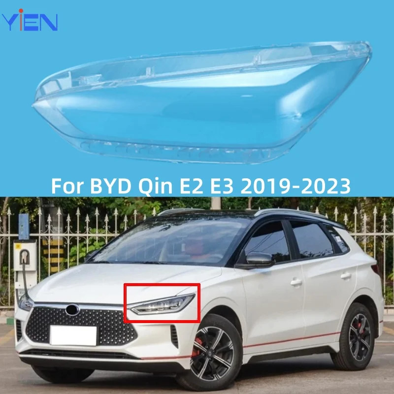 

For BYD Qin E2 E3 2019 2020 2021 2022 2023 Accessories For The Car Replace A Transparent PC Lights Shell Headlight Cover