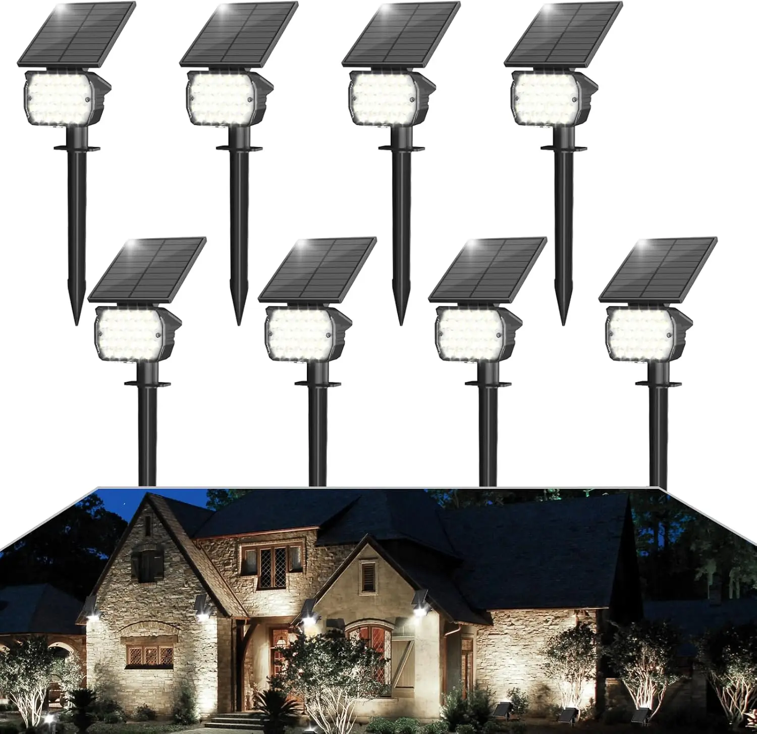 Outdoor Decor Lights Clear Crackle Glass 2.8in Fence Railing Light 12 Color Modes Summer Red