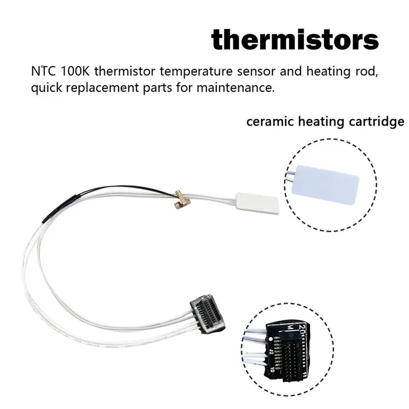 AED7-For Bambu Lab A1/A1 Mini 3D Printer Heating Assembly Kit With Hotend Heating Components And Synthetic Stone