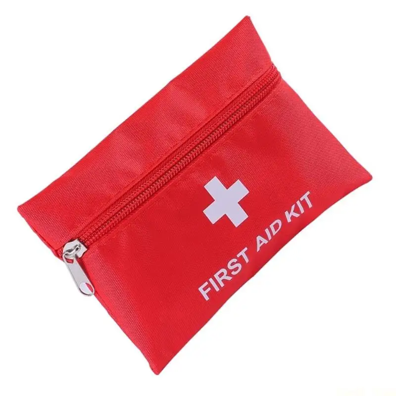 U2JB 12Pcs Outdoor First Aids Kits Portable Emergency Outdoor Storage Bag Including Bandages, Scissors, Tweezers Enduring