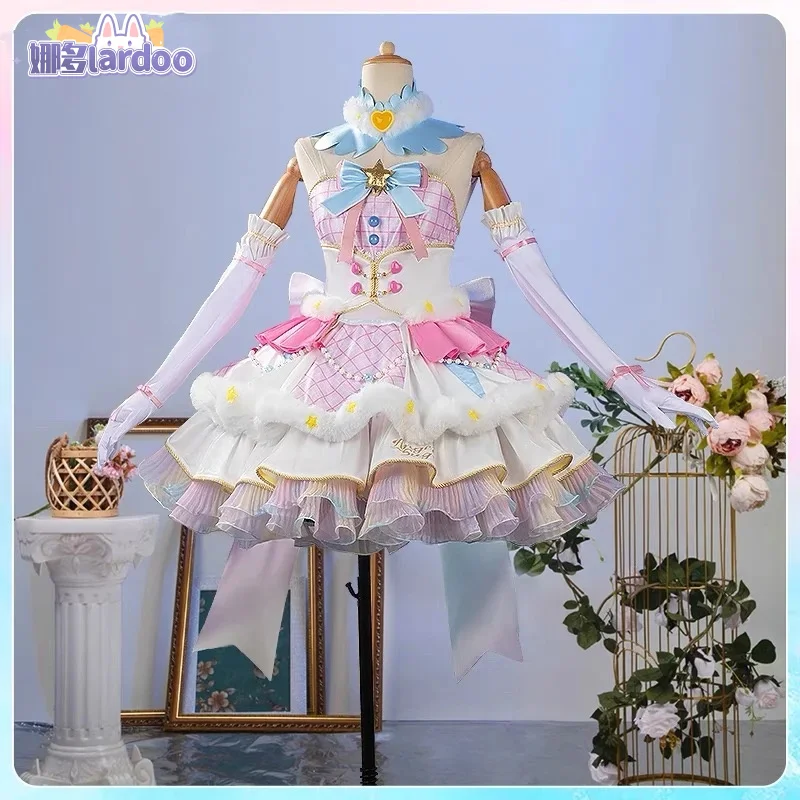 Lardoo Aikatsu! Hoshimiya Ichigo Game Suit Elegant Lovely Dress Uniform Cosplay Costume Halloween Party Role Play Outfit