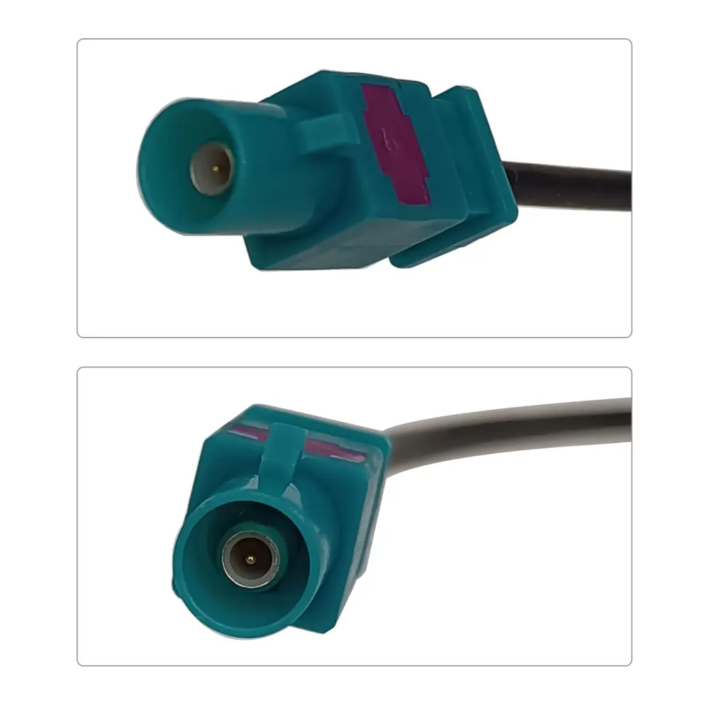 Male Fakra To RCA Camera Retention Cable For Mercedes Land Rover Porsche Ford Jaguar Volvo Volkswagen VW Skoda Installation