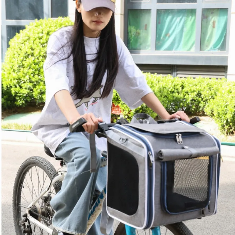 

Carrying Cat Bag Dog Bag Bicycle Pet Bag Portable Backpack For Outdoor Use Suitable For Carrying Bicycles And Motorcycles