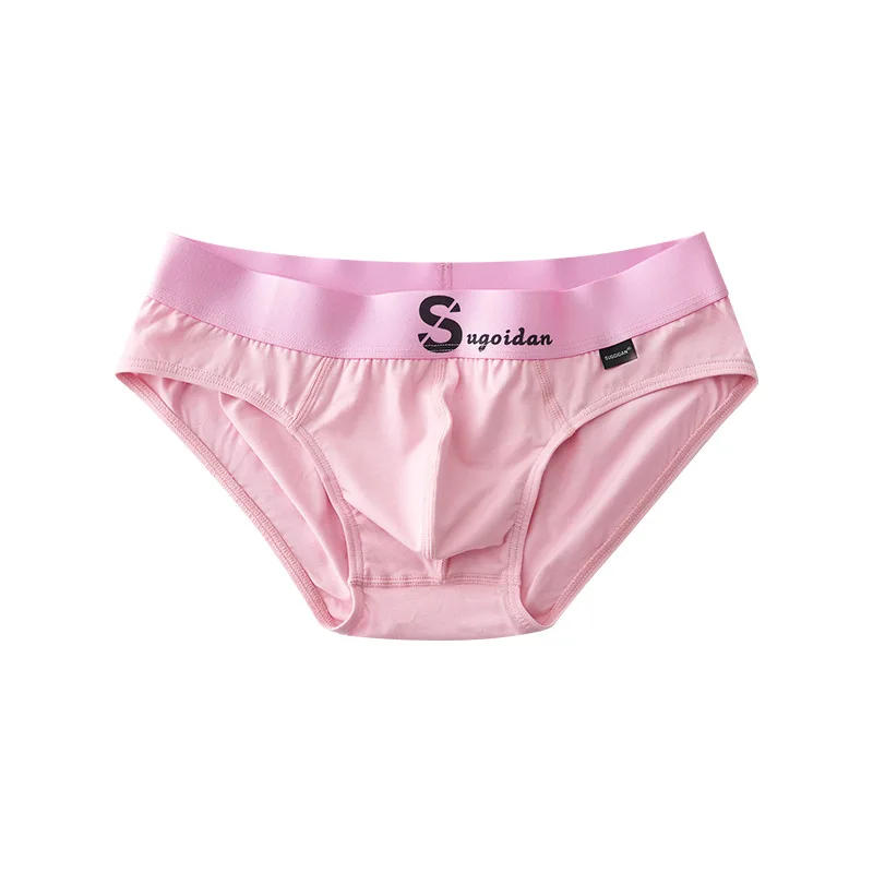 

Men's Sexy Brief Modal Cotton Breathable Comfortable Sweat Absorption Underpants Teenager Low Rise U Convex Pouch Sports Panties