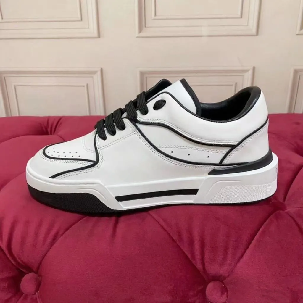 

2025 high-quality genuine leather flat bottomed round toe lace up thick soled casual shoes, versatile white shoes, women's sport