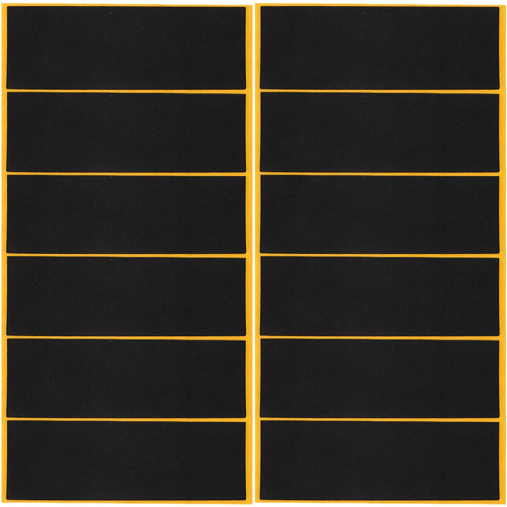 

12pcs Black Grip Tape Kids Skateboards Deck Accessories Foam Pads Non Slip Stickers Premium Material