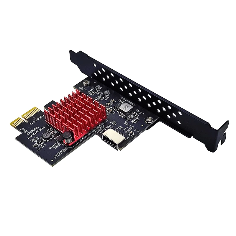 NEW Add on Card PCI Express 3.0 X1 USB 3.2 TYPE-E Card PCIe Front Type-C Adapter Riser Type-E USB3.2 A-KEY 10Gbps Expansion Card