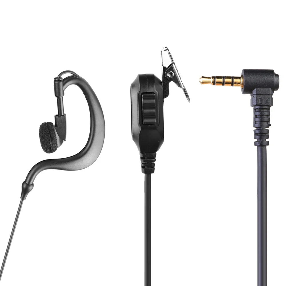 

3.5mm Walkie Talkie Headset with PTT Mic 1Pin Earphone Walkie Talkie Headset Privacy Accessories for Motorola ICOM YAESU Radio