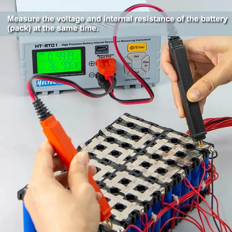 HeltecBMS Strumento tester di resistenza interna per batteria al litio ad alta precisione / Tester di tensione per batteria 18650/lifepo4