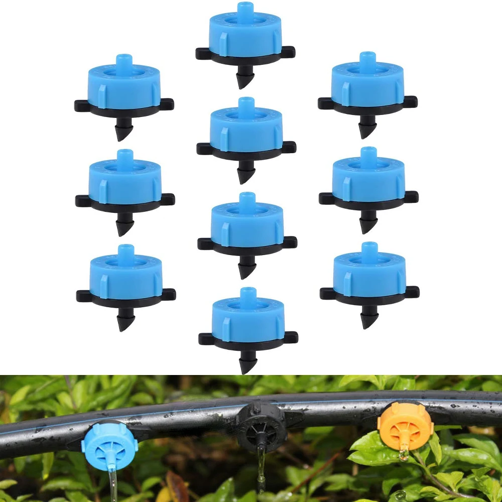 

200-20pcs 2L/4L/8L/H Pressure Compensated Dripper Auto Micro Irrigation Watering System Fitting Irrigation Drop Drip Nozzle