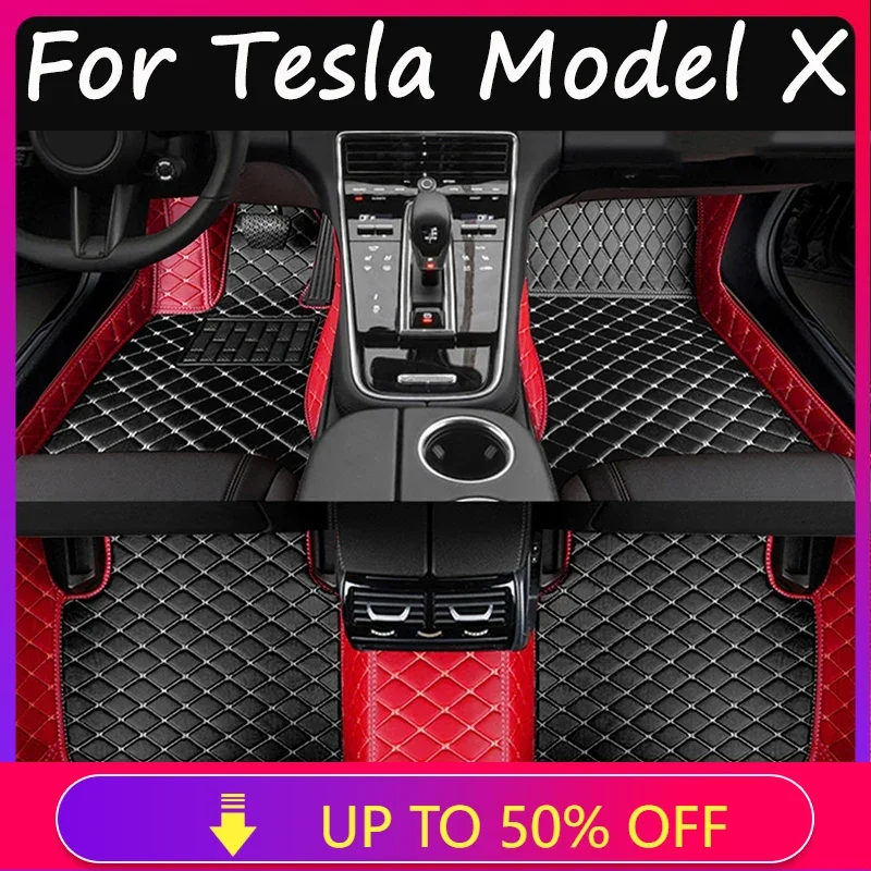 

Car Mats Floor For Tesla Model X 2016~2022 6 Seater Anti-dirty Floor Mat Set For Tesla Model X Accessoires 2022 Car Accessories