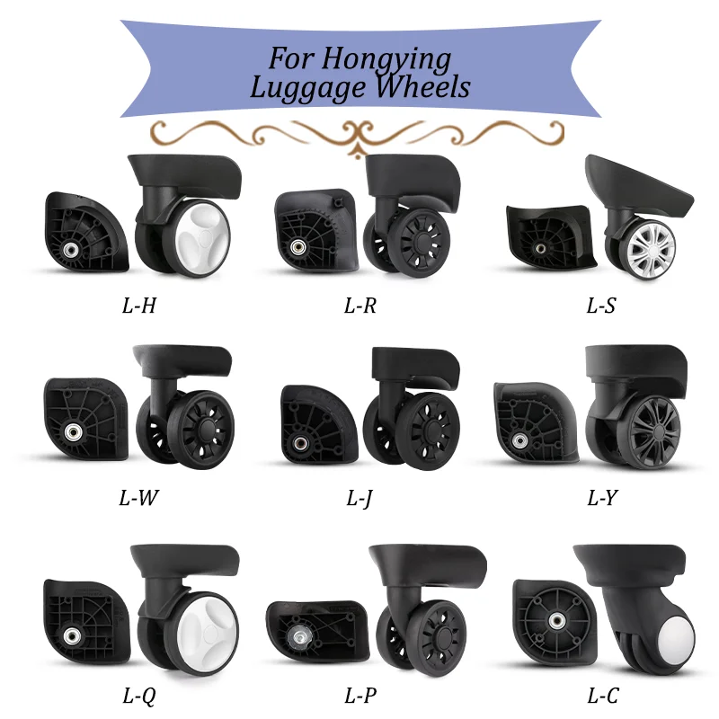 Suitable for Hongying Suitcase Universal Wheel Luggage Accessories Spare Parts for Trolleys Wheel Replacement Repair