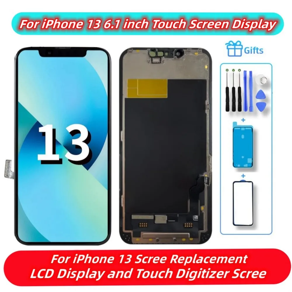 For iPhone 13 LCD OLED Display 3D Touch Screen Digitizer Replacement Assembly Parts For iPhone 13 Mini Incell With Free Gift