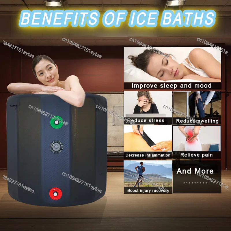 Ice Bath Bucket Cold Therapy Box Sports Rehabilitation Inflatable Pool Ice Bath Athlete Cooling Bath Bucket