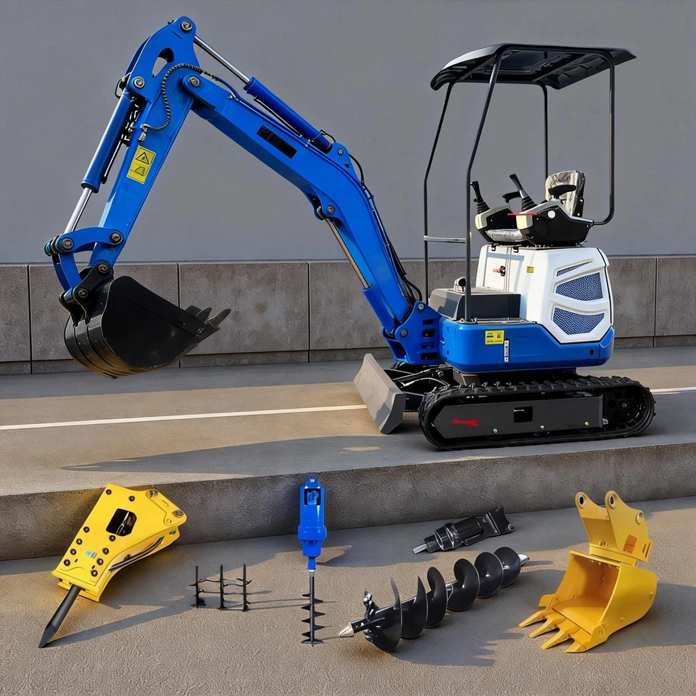 

Mini Excavator Kubota 1.0Ton 1.5Ton 1.8Ton Construction Mini Diggers Excavator EPA Euro 5 Diesel Agricultural