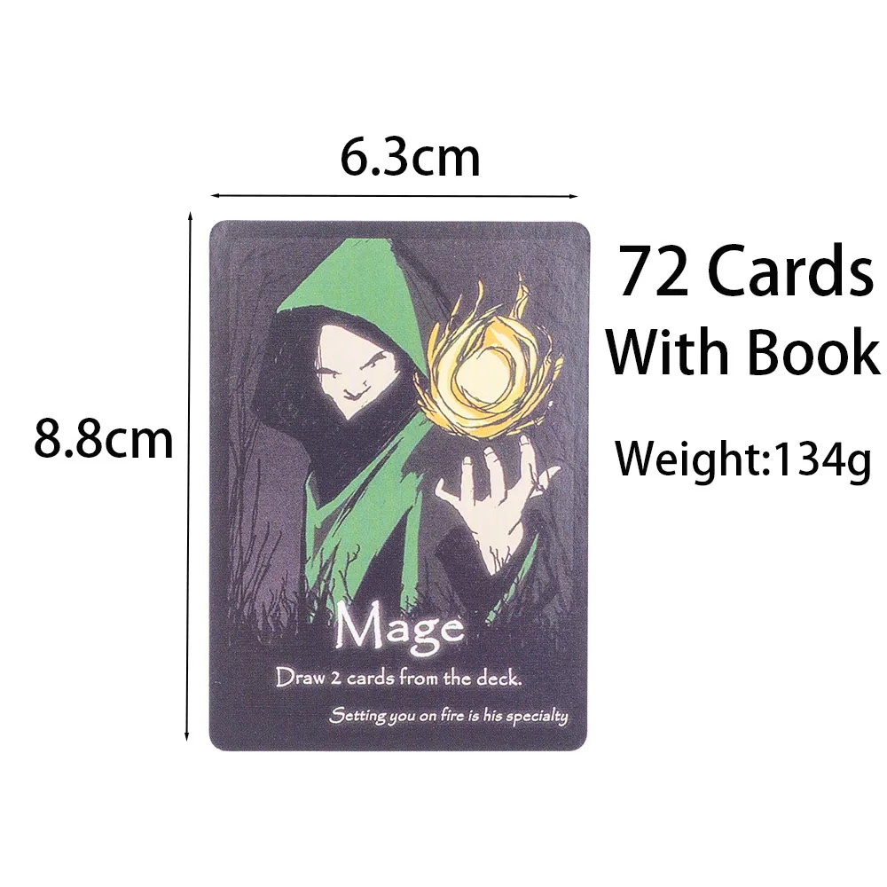 Versione inglese il gioco da tavolo Grimwood 72 pezzi Poker Standard 8.8*6.3cm carte leggermente tattiche per riunioni di famiglia