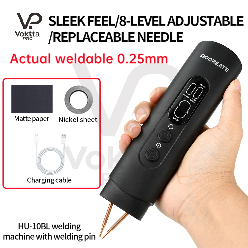 

DC 5V 18650 Spot Welding Machine Mobile Lithium Battery Nickel Sheet 8 Level Adjustable Handheld Small Spot Welding Machine