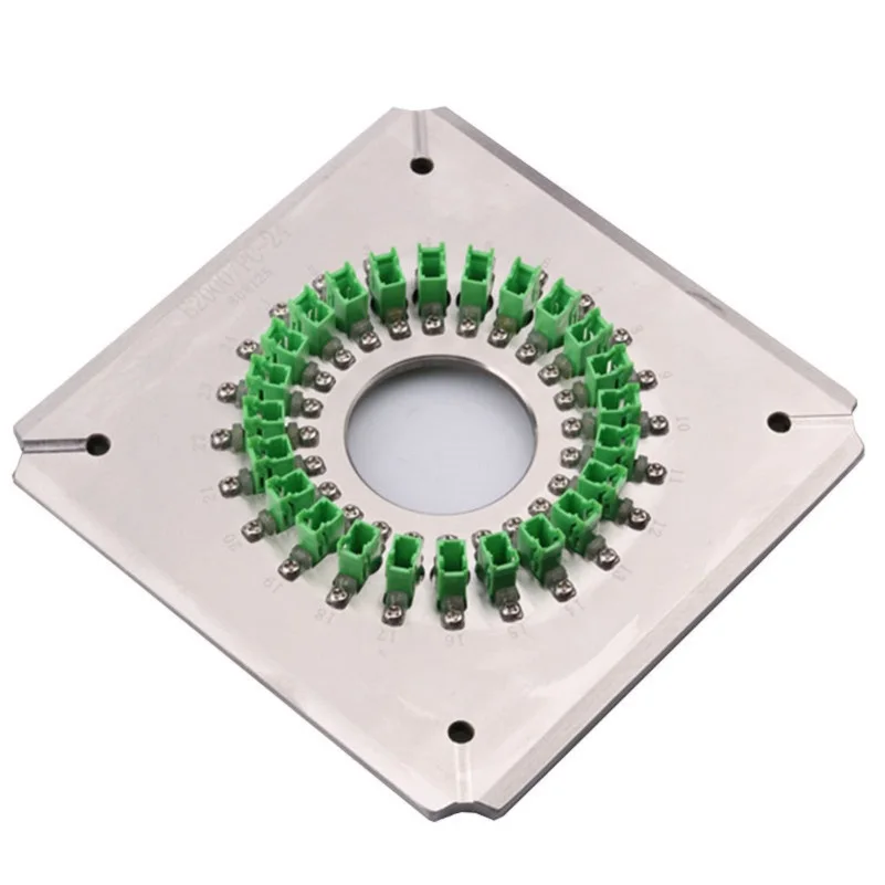 

Factory Price Fiber Connector Polishing Fixtures E2000 PC 24 Ports Ferrule Optic Fiber Polishing Jig