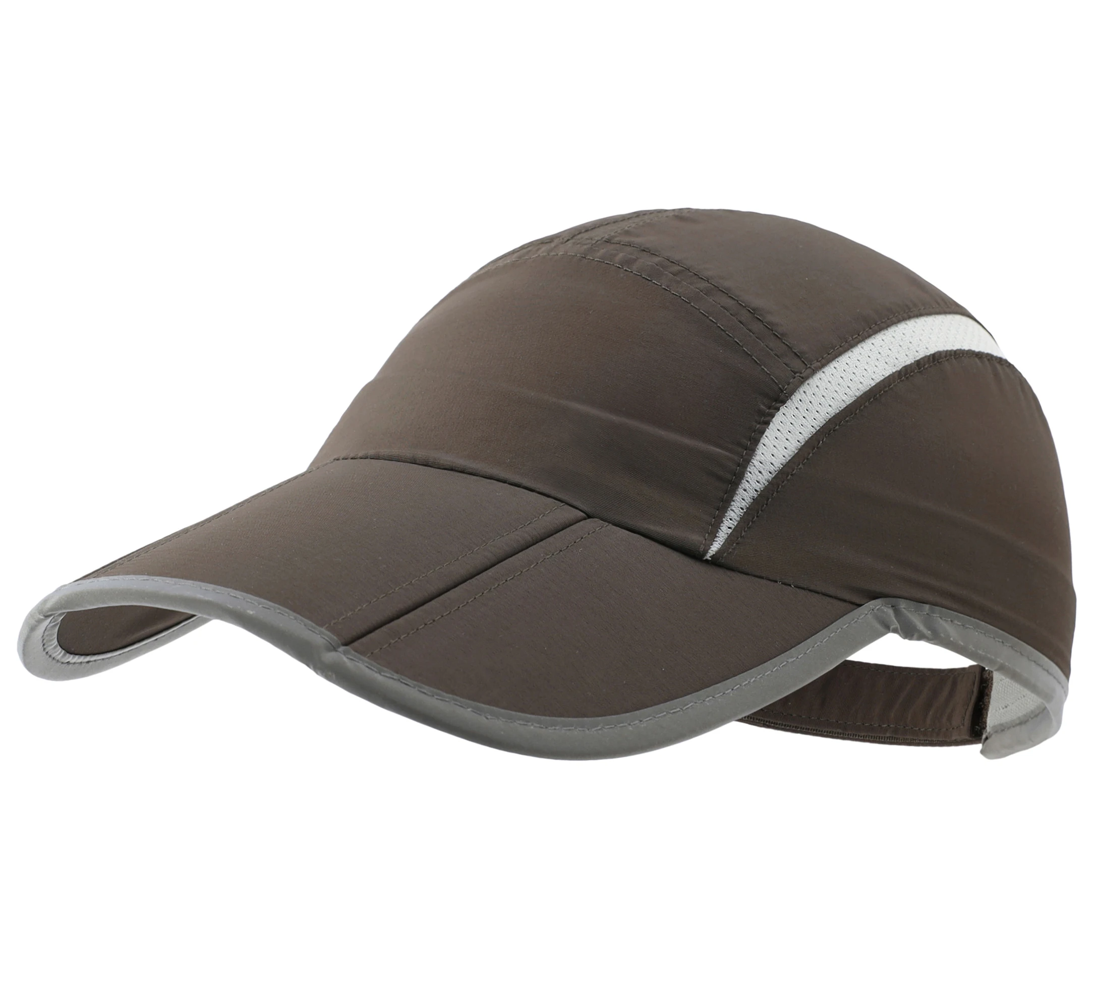 Connectyle Herren- und Damen-Sport-Baseballkappe, faltbar, Netzstoff, mit reflektierenden Streifen, atmungsaktiv, leicht, schnell trocknend, Sun Runner Cap – Detail 10
