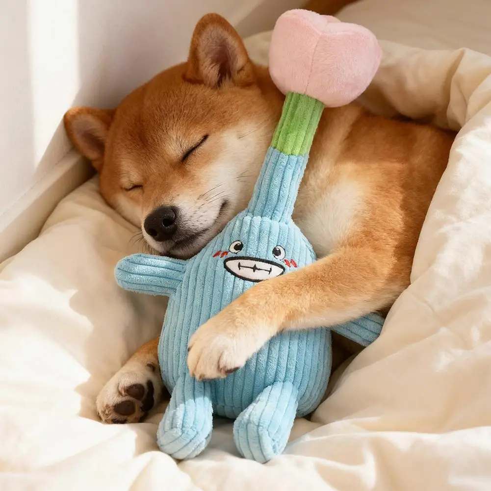 

Cute Dog Toy Plush Flower Interactive Toy with Sound,Teeth Cleaning Tug-of-War Suitable for Large, Medium, and Small Pets