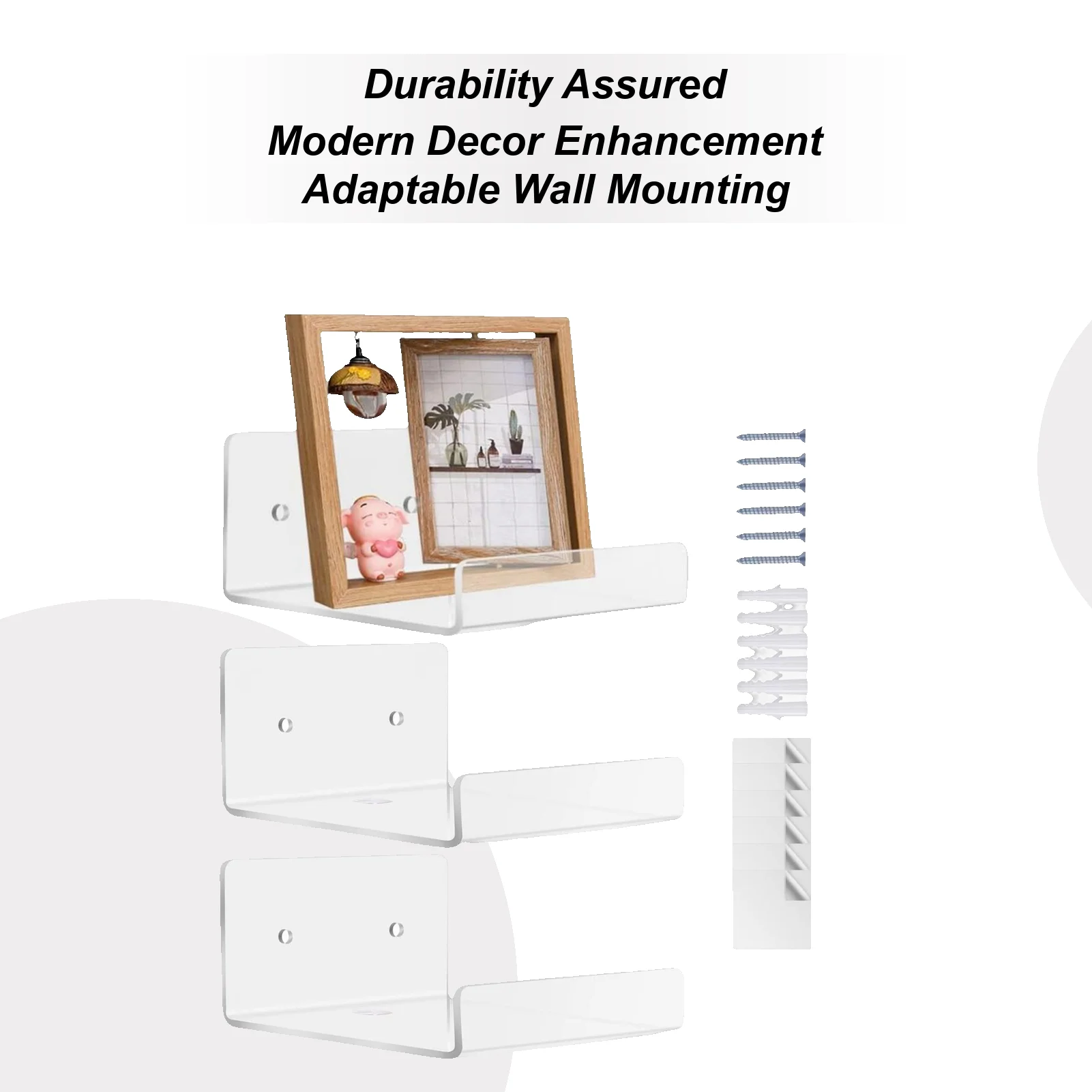 Acrylic Storage Rack Wall Panel No Need To Drill Holes Bathroom Bathroom Kitchen Storage Rack Organic Glass Strong Sticker