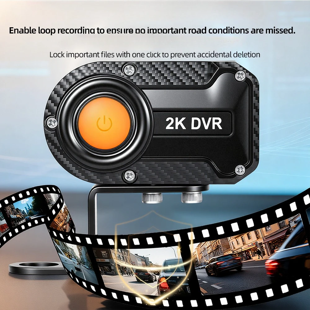 Motorcycle Driving Recorder Anti-theft Dual Lens Riding Anti-shake Concealment DVR
