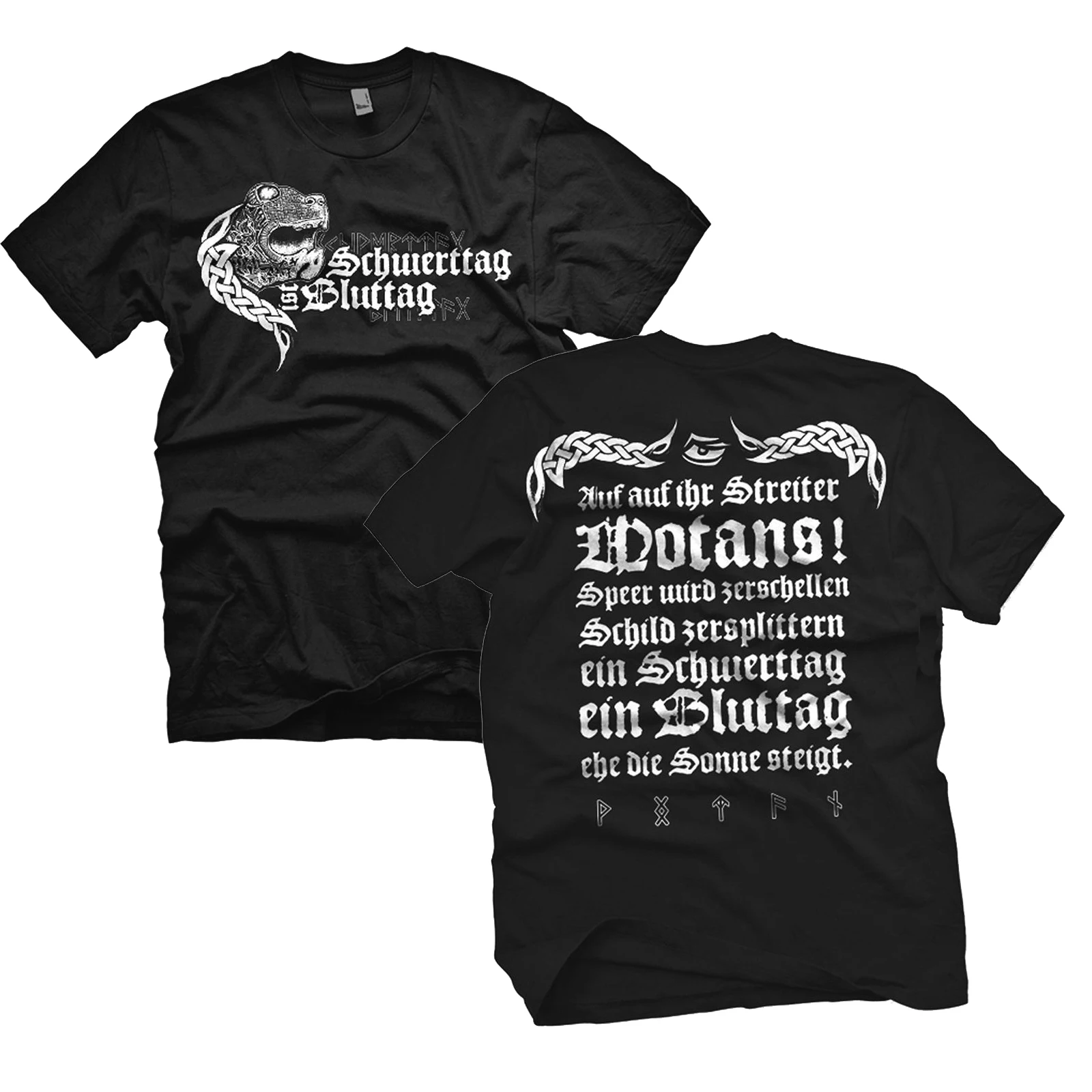 Schwerttag Ist Bluttag T Shirt. Short Sleeve 100% Cotton Casual T-shirts Loose Top Size S-3XL