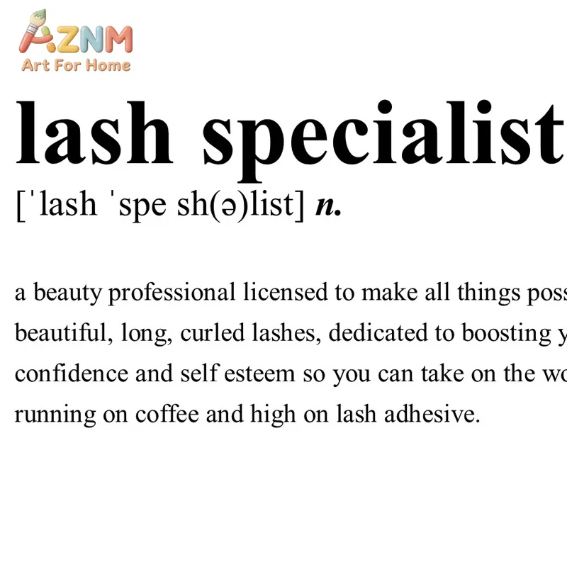 Lash Extensions Technician Guide Posters and Prints Makeup Wall Art Picture Decor Eyelash Business Form Art Canvas Painting
