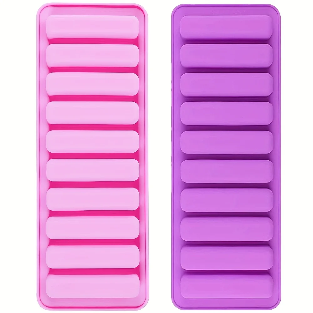 2Pieces Silicone Chocolate Stick Molds Finger Biscuit Baking Moulds Long Strips Cookie Mould Nonstick Ice Cube Tray