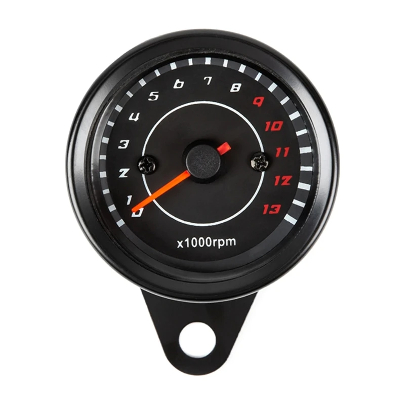 Fashion Motorcycle Gauge LED Tachometer Waterproof Suitable for Bike Enthusiasts Easy to Read Outdoor Sports Bikers Gear