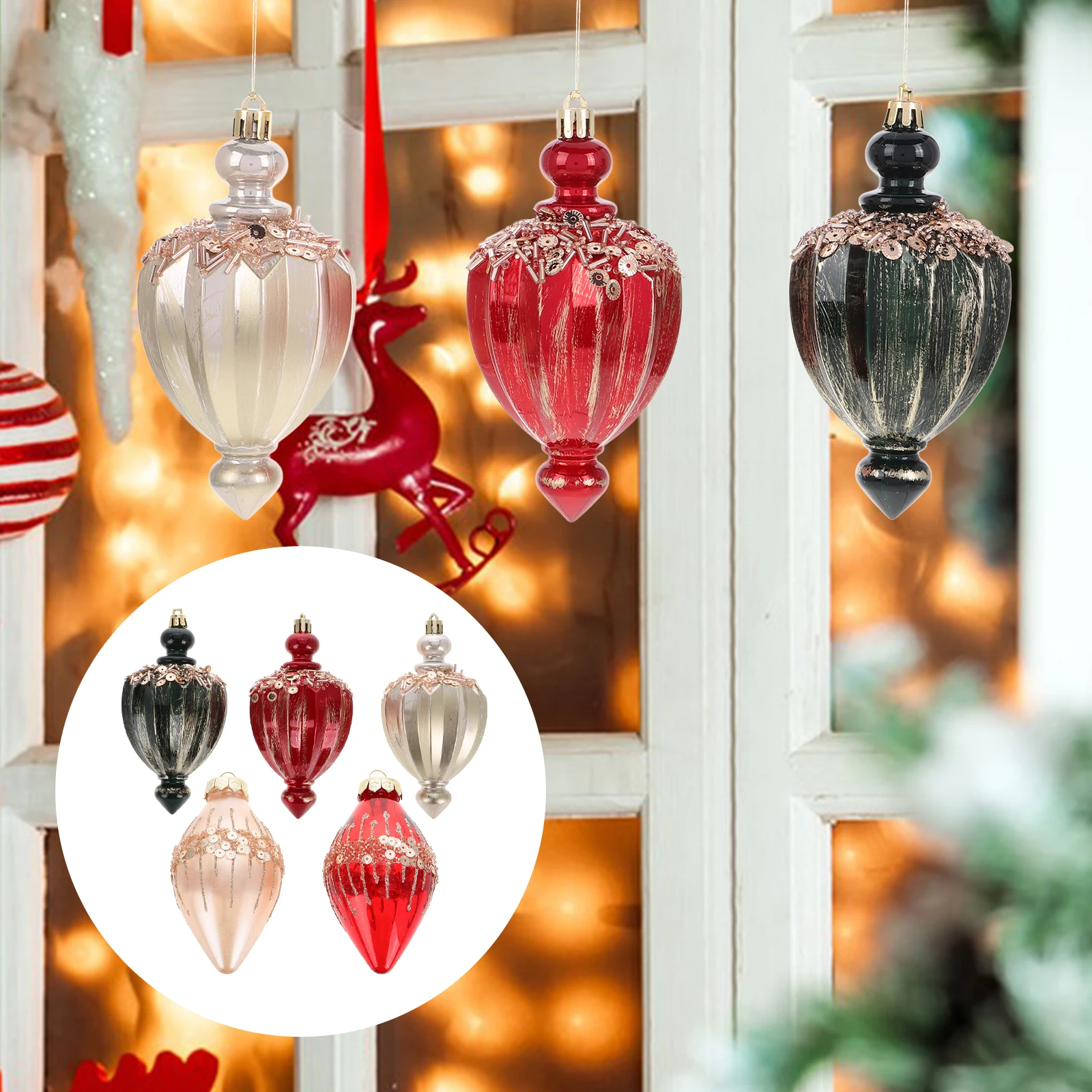 

Water Drop Snail Decoration Christmas Ball Ornaments Balls Hanging Decorative Tree Home Decorations Adorns Pendants
