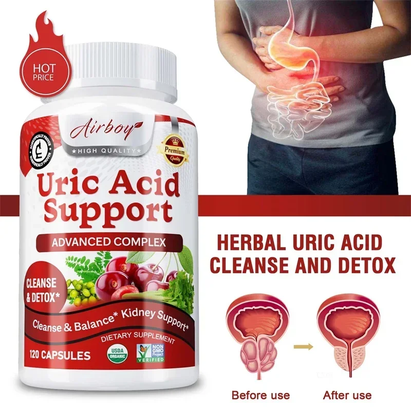 

Uric Acid Support - Daily Kidney Cleanse Uric Acid Support - Joint Supplement & Detox for Men & Women