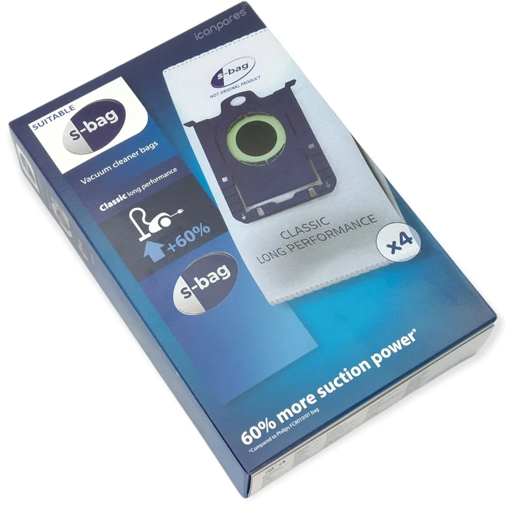 Volta S-bag 진공 청소기 호환, 먼지 봉투 4 개