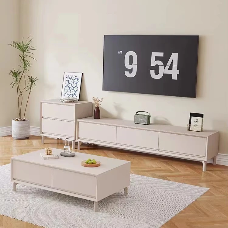 

#￥High Quality Latest Modern Wooden Adjustable Tv Stand Tv Cabinet and Center Table Table Wooden Furniture