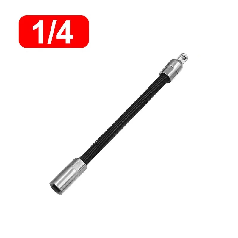 Schraubenschlüssel, flexible Steckschlüssel-Verlängerungsstange, 1/2 Zoll, 1/4 Zoll, 3/8 Zoll, Antriebe für Ratsche, verchromte Vanadium-Legierung, Stahlschlüssel-Verlängerungsstange